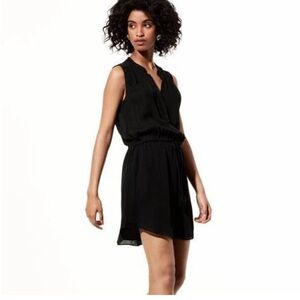 Babaton 100% Silk Sleeveless Benedict Dress in Black Size XS